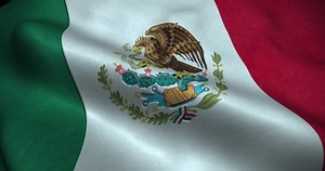 Download Mexico waving Flag seamless loop animation. 4K Resolution for free
