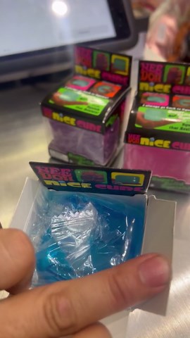 BLUE Schylling NeeDoh Nice Cube Sensory Fidget Squish Toy Blue 2.25" Authentic