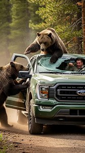 Cougar Fights Off Bears To Save Man From Danger! #rescue #animals #wildlife | Vu Bros