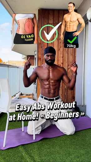 Easy Abs Workout at Home! “Beginners” 💪🏿✅ 🔥 Tuto abdos spécial débutant à faire à la maison avec une chaise ! 4 exercices simples, 4 séries de 12 reps, avec 10 secondes de récup 🕐 Un entraînement accessible à tous pour renforcer ton ventre, travailler ta posture et sculpter tes abdos 💪 ➡️ Enregistre ce réel pour le refaire à la maison ! ➡️ Tag un ami(e) qui veut des abdos sans matériel 😎 #absworkout #homeworkout #chairworkout #fitathome #abdominaux #instafitness #workoutreel #fitnessmotiva