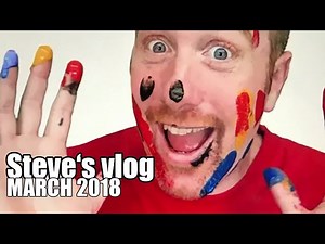 Steve and Maggie are playing with colours | Steve's vlog | March 2018 - Videos For Kids