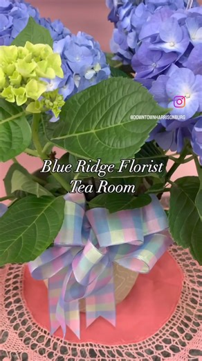 New to Downtown Harrisonburg: Blue Ridge Florist Tea Room 🌸🫖🌹 Blue Ridge Florist is expanding its offering with its new tea room with open seatings available by reservation Friday-Saturday at 11 AM and 2 PM. Specializing in a multi-sense floral tea experience, Blue Ridge Florist will be offering weekly tea flights alongside treats from Bittersweet Bakery You can also reserve the gorgeous space for birthday parties, showers, and other celebrations. Book today by calling 540-434-9931. | Harriso