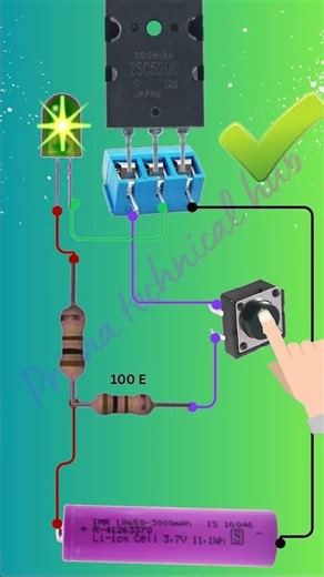 NPN Transistor Tester Circuit #shorts #circuit #scienceproject #npntransistor