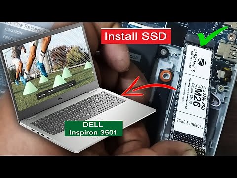 SSD installation laptop Dell Inspiron 3501 | Zebronics SSD m.2 256 GB