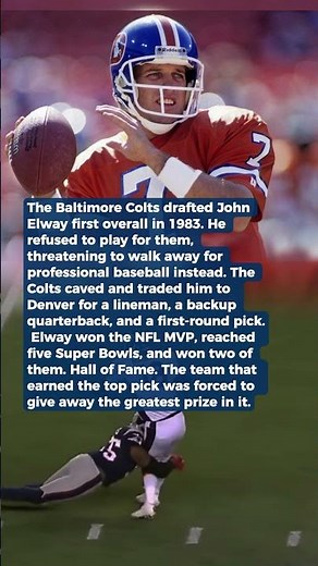 They Drafted Him First Overall. He Refused to Play for Them. He Won 2 Super Bowls.