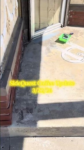 SideQuest Coffee 03/22/26 Update: We need to repaint. What do you think? #SideQuestCoffee #DIY