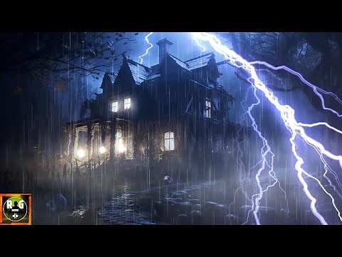 Thunderstorm Sounds with Heavy Downpour Rain and Loud Thunder Claps for Sleeping, Relaxing, Anxiety