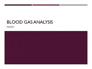 Blood Gas Analysis: acid base clinical chem lab tests review
