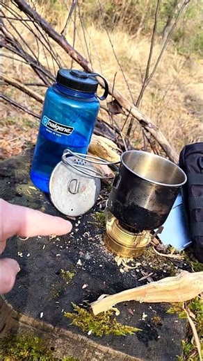 The ultimate space-saving hack: Nalgene & Tatonka set! ☕🌲 My coffee set in the woods