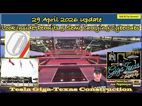 Inside Views! Prod X3 Ramping, Optimus Factory Grows Bigger! 29 Apr 2026 Giga Texas Update (06:35AM)