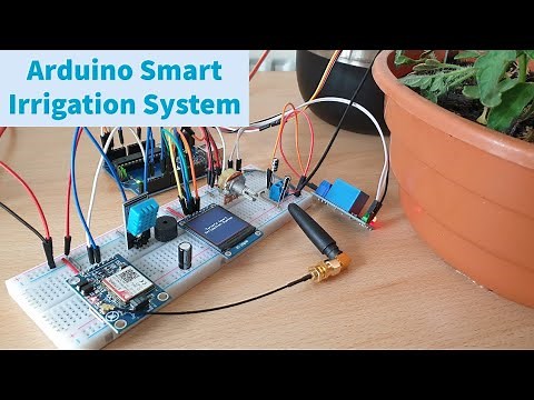 Smart Irrigation System using Arduino and SIM800L v2 GSM Module #arduino #electronic #science