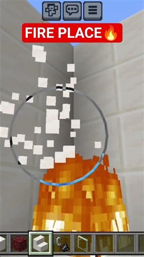 How to make a fire place🔥#minecraft #building #gameplay #gaming #viral #shorts #ytshorts