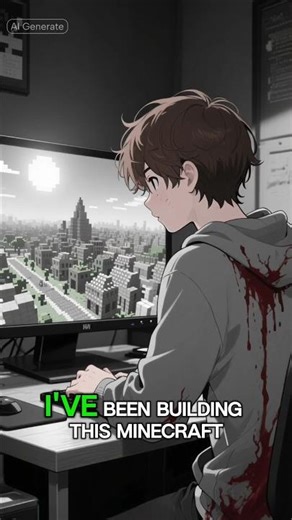 A house i didn't build 😱🤔 #horrorstories #minecraft #shorts