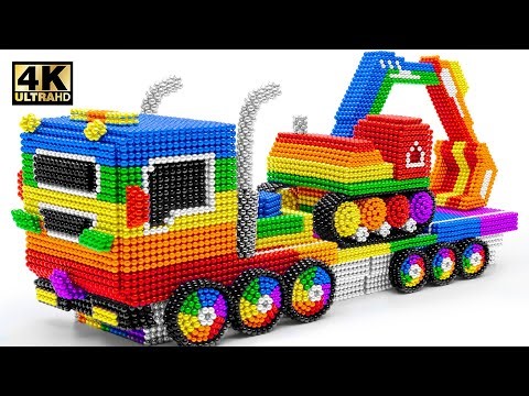 How To Build LEGO Mercedes-Benz Truck & Caterpillar 330D Excavator - Full Tutorial