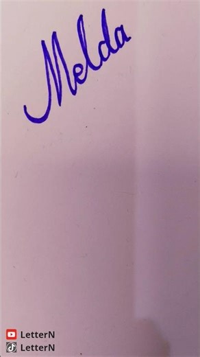 Melda | Writing cursive | handwriting |#shorts #handwriting #writing #cursive