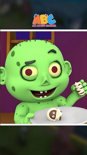 Are You Hungry SPOOKY ZOMBIE? #shorts #halloween #allbabieschannel