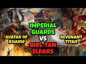 Biel-Tan Titan Onslaught versus Astra Militarum – DoW Unification Battle 4k gameplay #dow #rts