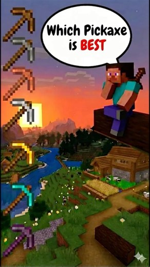 Which minecraft pickaxe is best ? #shorts #shortvideo #minecraft #minecraftshorts #gaming #gameplay
