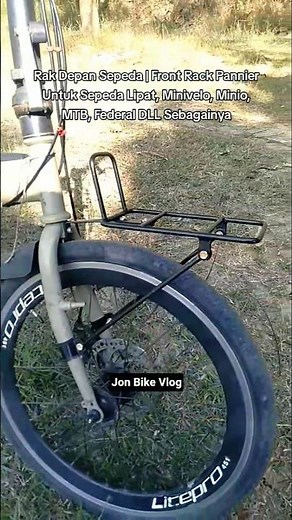 Front Pannier Rack | High-Quality, Durable, and Affordable Iron Cycling Rack for a Stylish Ride