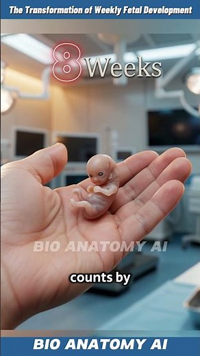 The Transformation of Weekly Fetal Development 3D Medical Animation #fetus #embryotransfer #embryo
