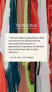 It feels good to let go of what you’re no longer using (especially when it means you have more room for what you love). | The RealReal