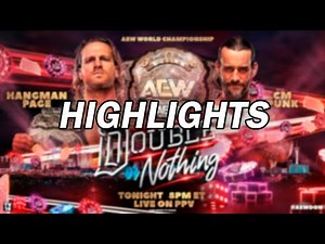 CM Punk vs. Adam Page | AEW Double or Nothing 2022 | Highlights |