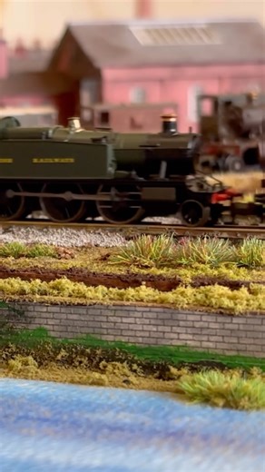 N Gauge Model Railway - GWR prairie tank engine with an inspection saloon