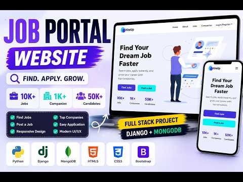 Full Stack Job Portal | Django + MongoDB | Responsive Web Application