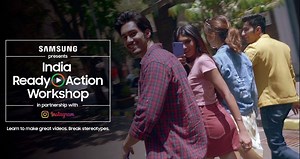 Shoot videos to break stereotypes about India. Participate in the #IndiaReadyAction programme and stand a chance to win a Samsung Smart TV or Galaxy A80 or Galaxy A70. Watch the highlights of the India Ready Action Workshop in partnership with Instagram to learn to make great videos with your smartphone. Know more: www.samsung.com/in/IndiaReadyAction | Samsung