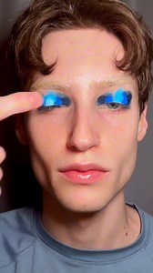 The inspo vs. the makeup. 💙🤩 Shop @kevlieeeee's look at colourpop.com & @TargetStyle! 🛍️ Featuring products: 🌕 Blue Moon Palette 💙 Crème Gel Liner in Ventura Blvd 🩵 BFF Mascara in Blue Ya Mind ✨ Super Shock Shadow in Ice Dream | ColourPop