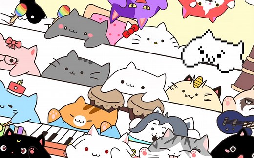 【动画MV】手鼓猫超萌单曲にゃ【中日字幕】-Bongo Cat