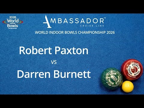 World Indoor Bowls Championship 2026 Robert Paxton vs Darren Burnett - Day 16 Match 4