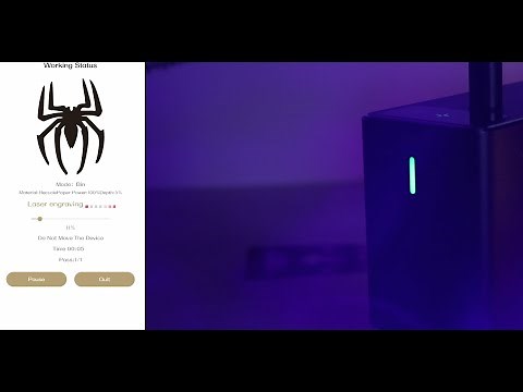 LaserPecker LP2: Indicator Lights Illustration