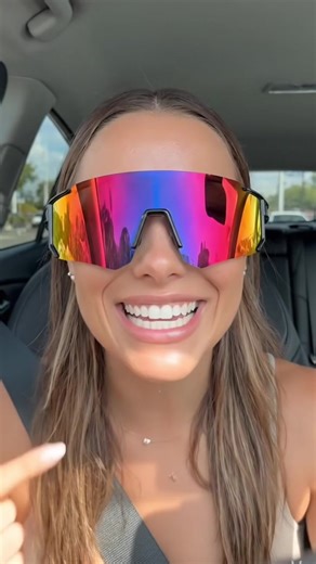 Real talk: I’m choosing this build quality over a designer logo any day.#sunglassess #mirrorlens #giftedinlove #purple #viral