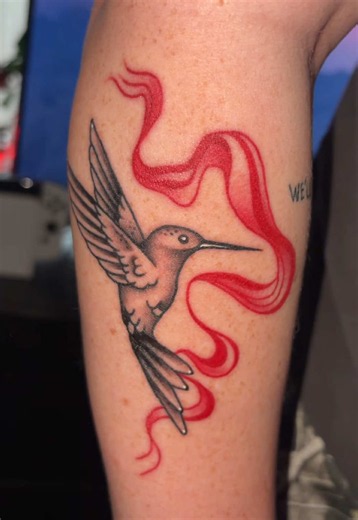 Patchwork Red and Black Tattoo Ideas