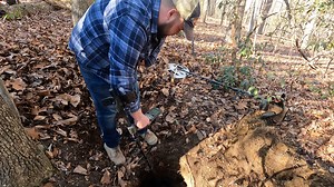 Exploring a Fox hole from an American battlefield, let us know what you think!#historybuff #treasure #historic #metaldetecting #history | Gone Diggin