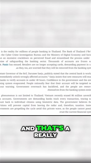 Thailand: The Blueprint for Digital Control & Why It Failed Analyst Max Igan reveals Thailand has become a chilling, real-world case study for the dangers of a fully integrated digital ID and biometric control grid. The system, sold as a convenience, placed every citizen's financial life under one roof. The result? Totalitarian control at the touch of a button. • Over 3 MILLION bank accounts were frozen simultaneously, without warning, due to government overreach. • Every transaction is monitore