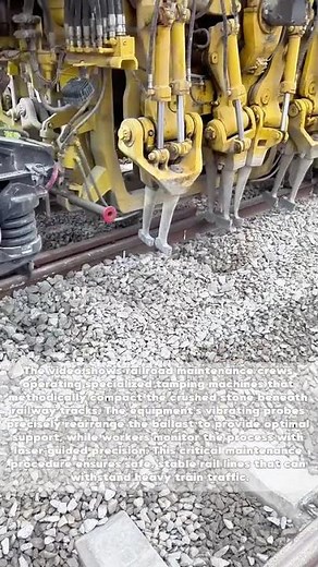 Track Titans: How Railroad Workers Stabilize Tracks Like Surgeons