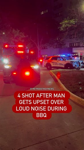 223K views · 2.4K reactions | JUST IN :Detroit police are investigating a shooting at an apartment complex on the city’s east side. Read more: themetrodetroitnews.com/4-shot-after-man-gets-upset-over-loud-noise-during-bbq | Metro Detroit News | Facebook
