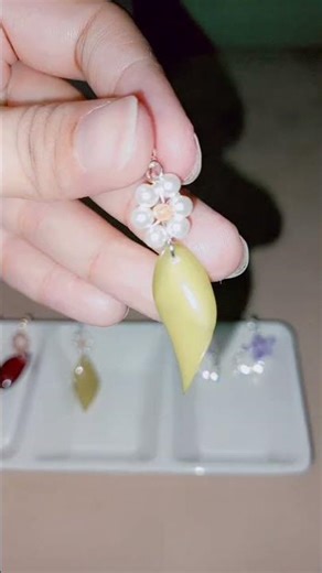 DIY earrings from buttons