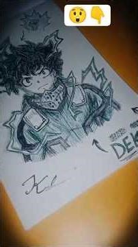 🔥 “ONE FOR ALL ⚡ Deku Pen Drawing | Easy Anime Tutorial (Step by Step)” #trending #drawing #viral
