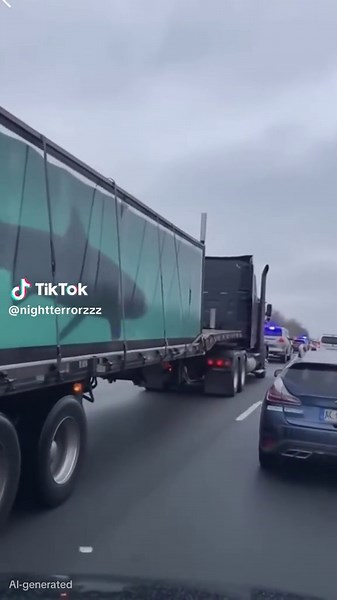 Massive Shark Transport Causes Traffic Chaos, Drivers Can’t Believe Their Eyes Drivers on a busy highway were left stunned after spotting what looked like a huge black shark being transported in a giant water tank on the back of a flatbed truck. The convoy was heavily escorted, slowing traffic as people pulled out their phones to film the creature swimming inside the glass container. The shark far bigger than anything normally seen in transport kept gliding past the glass as confused drivers rea