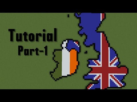 How to build the UK and Ireland in Minecraft Part-1 small scale