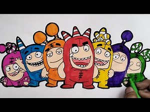 oddbods drawing easy