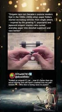 DIY Origami Formula 1 Race Car – Fast & Furious Paper Bolid! 🏎️📄