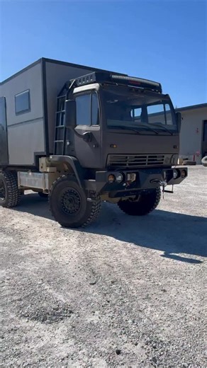 These make excellent Expedition Rigs! Our 5-Ton trucks can be used for many purposes, and this customer added a custom camper to his rig! #dieselnation #dieselpower #dieseltrucks #militarytruck #militaryvehicles #heavyequipment #cumminsnation #powerstrokenation #duramaxnation #usmilitary #midwestmilitaryequipment | Midwest Military Equipment