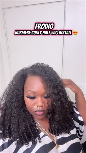 Burmese Curly Half Wig: Easy Style in Minutes