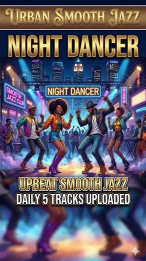 ⏯️🎷Upbeat Smooth Jazz 🌆 Theme:NIGHT DANCER