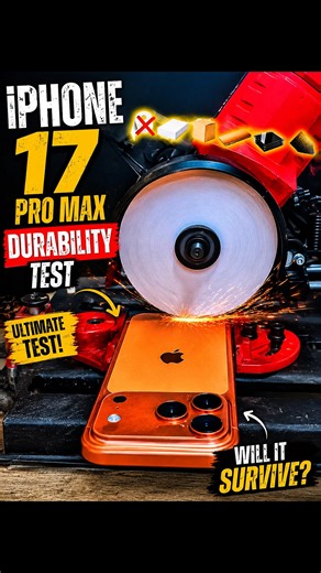 I Tried To Cut The IPhone 17 Pro Max! 😳 #viral #trending #iphone #shorts
