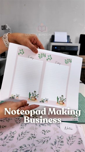 Alam mo ba? ✨ Pwede kang magsimula ng sariling negosyo gamit lang ang printer at basic tools! Start with a Notepad Making Business today. Comment HOW and I’ll send you the steps! 🤗 #gracefulhomeschooling #gracefulhomeschoolingplus #paperstoprofits #printingbusinessph #KumitaHabangNasaBahay #printingbusiness #momprenuer | Graceful Homeschooling